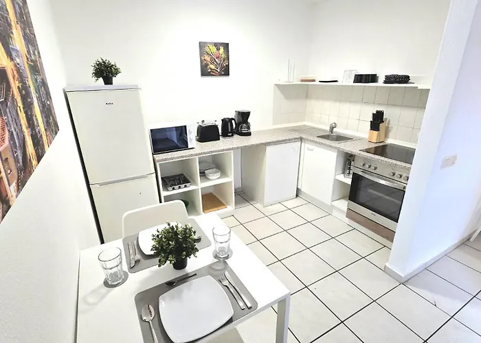 Apartamento Mit 2 Einzelbetten, Terrasse, Parkplatz, Wlan, Voll Ausgestattet - Monteurwohnung Mf01 Lendringsen